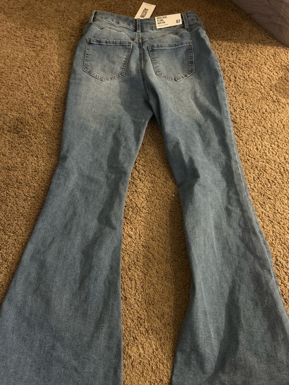 Classic High-Rise Flare Jeans in Light Blue